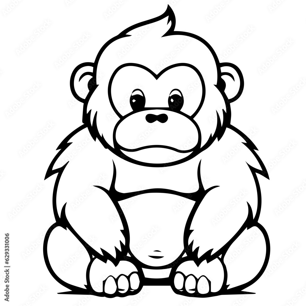 gorilla cartoon characters vector illustration gorilla cartoon characters vector illustration