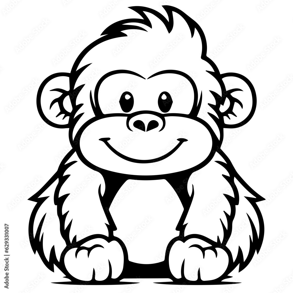 gorilla cartoon characters vector illustration gorilla cartoon characters vector illustration