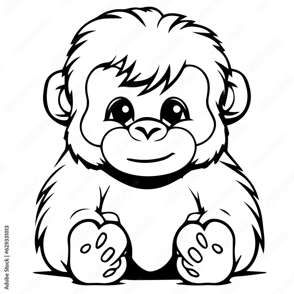 gorilla cartoon characters vector illustration gorilla cartoon characters vector illustration