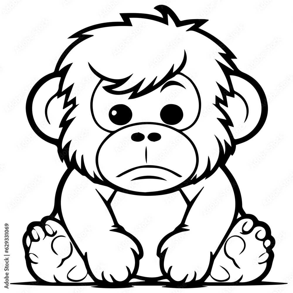 gorilla cartoon characters vector illustration gorilla cartoon characters vector illustration