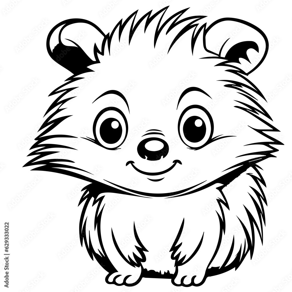 Cute hedgehog cartoon vector icon Cute hedgehog cartoon vector icon