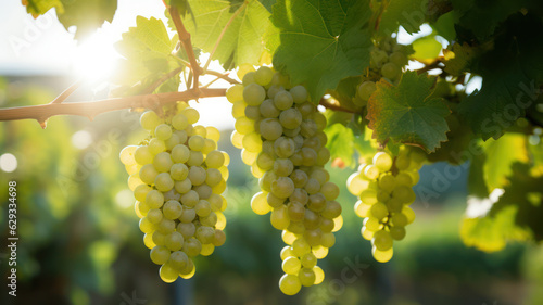 Wallpaper Mural Delicious and Refreshing Grapes on Grapevines, AI generated Torontodigital.ca