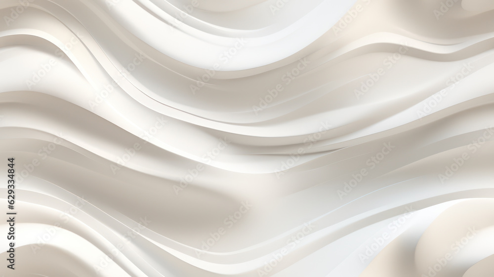 Naklejka premium Elegant 3D Waves in Light and Shadow