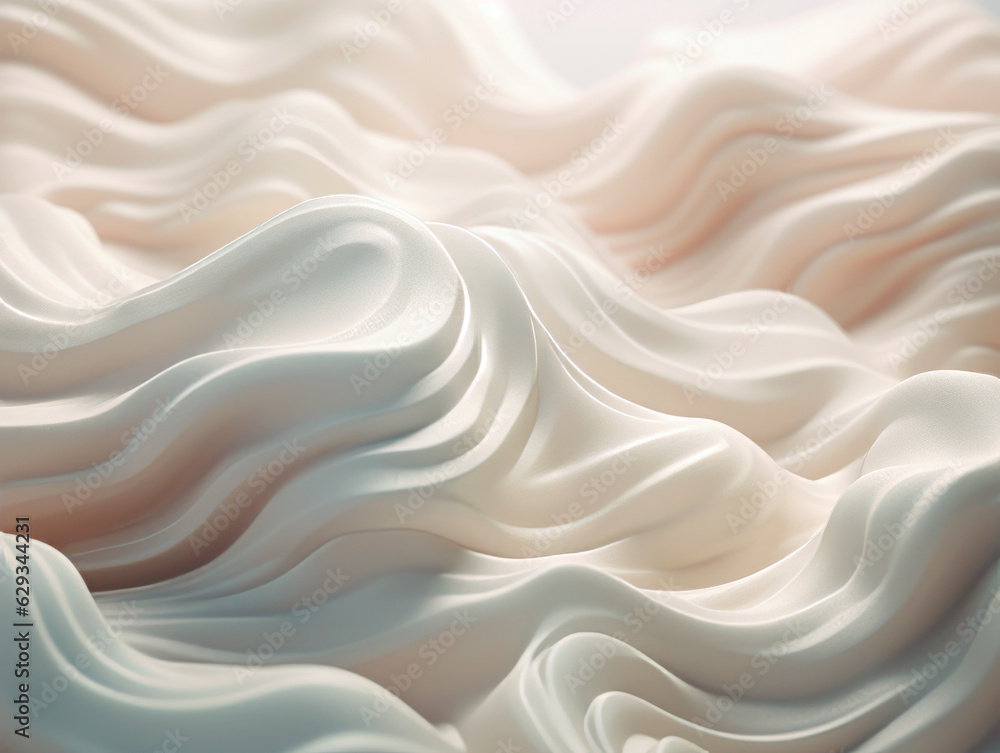 Abstract background of white silk or satin. Generative AI Abstract background of white silk or satin. Generative AI