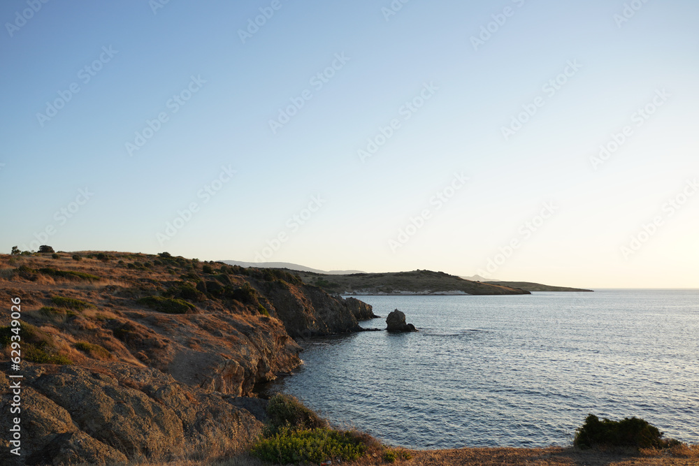 sunset on the Phokaia coast