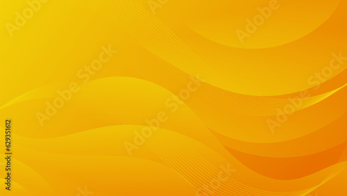 Abstract Yellow liquid background. Modern background design. gradient color. Dynamic Waves. Fluid shapes composition. Fit for website, banners, wallpapers, brochure, posters