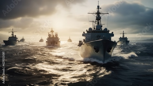 Naval warships, Battleships in the navy, Military at sea.