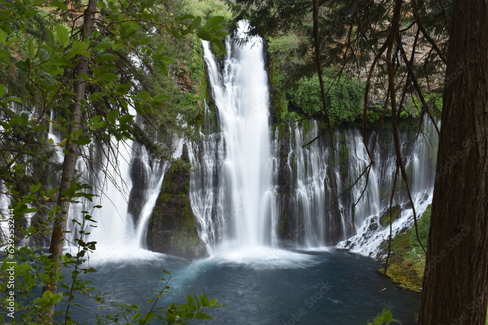 California Paradise,, Waterfall at McArthur Burney Falls Memorial State Park California Paradise,, Waterfall at McArthur Burney Falls Memorial State Park