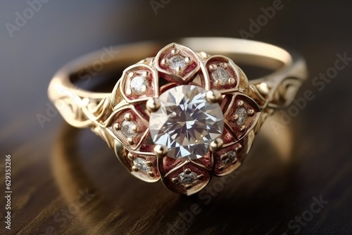 Diamond Vintage Engagement Ring.