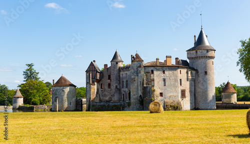 Castle Chateau de la Brede. Gironde. France. High quality photo photo