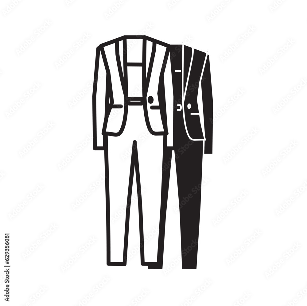 Blazer icon line and flat, Ootd, Outfit to work, Casual style, Fashion Line Icon, Office wear, Female clothes, Woman clothes and dress collection, woman dress vector icon outline illustration. Blazer icon line and flat, Ootd, Outfit to work, Casual style, Fashion Line Icon, Office wear, Female clothes, Woman clothes and dress collection, woman dress vector icon outline illustration.