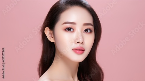 portrait of a young woman, beauty skin