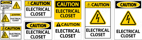 Caution Sign, Electrical Closet Sign