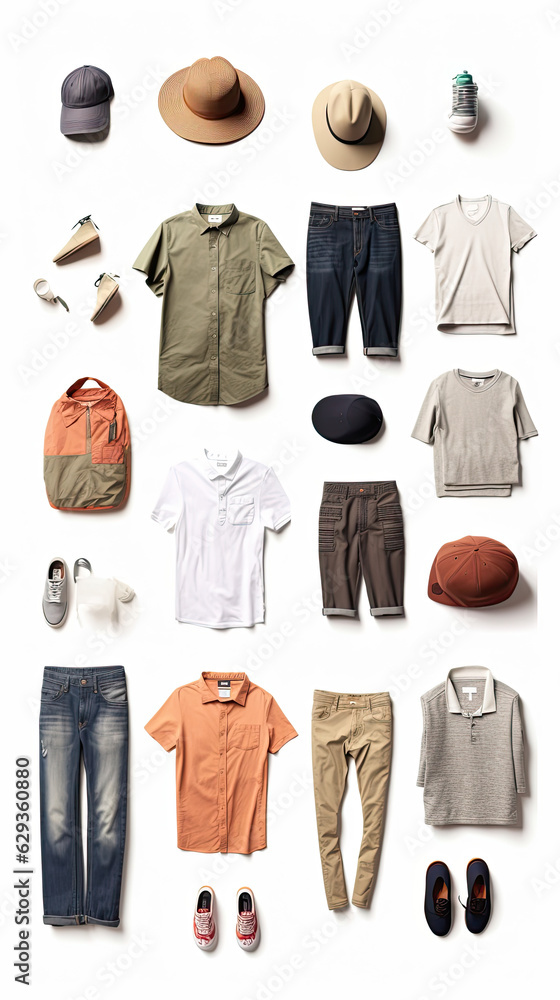 Isolated Basic Clothes Collection Isolated Basic Clothes Collection