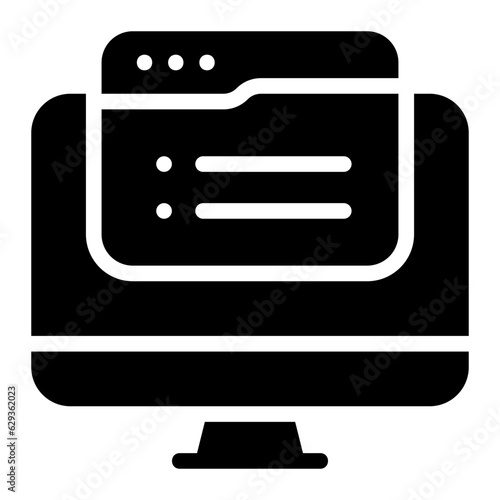 questionnaire glyph icon