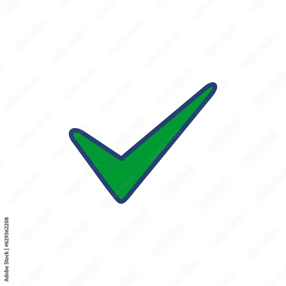 Check mark icon vector. Tick mark sign and symbol Check mark icon vector. Tick mark sign and symbol