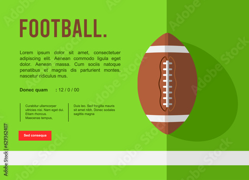 Great simple american football background design for any media	