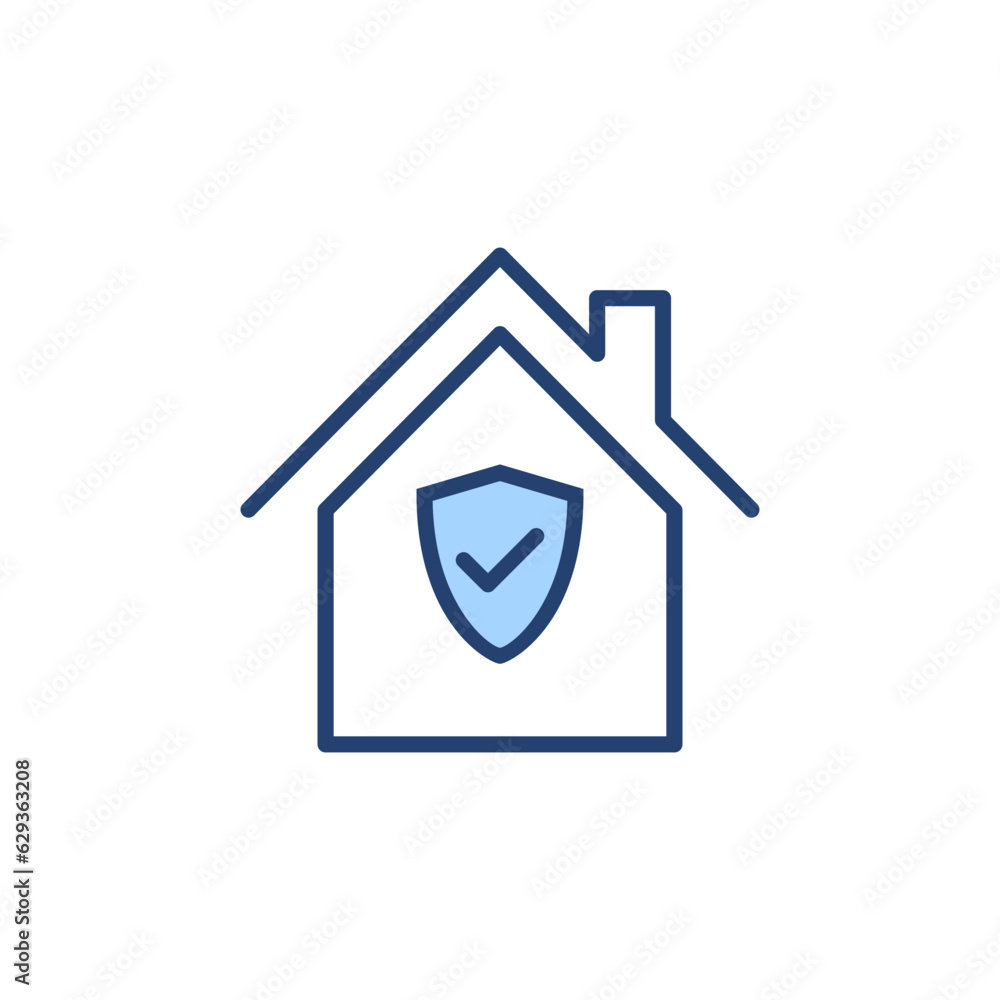 home insurance icon vector. home protection sign and symbol home insurance icon vector. home protection sign and symbol