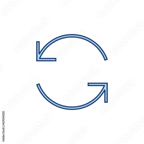 Free Download Refresh icon vector. Reload sign and symbol. Update icon. - GFXLoad