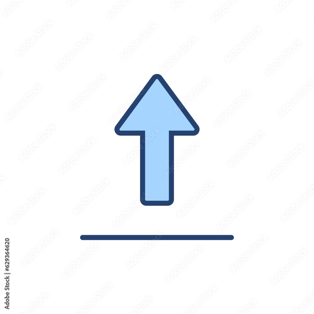 Upload icon vector. load data sign and symbol Upload icon vector. load data sign and symbol