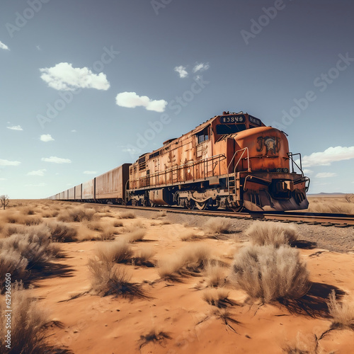 train in the desert
