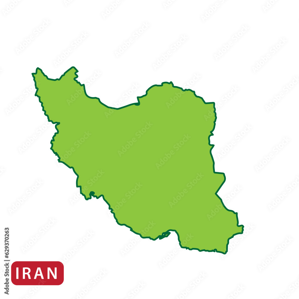 Iran Map country icon vector flat style Iran Map country icon vector flat style