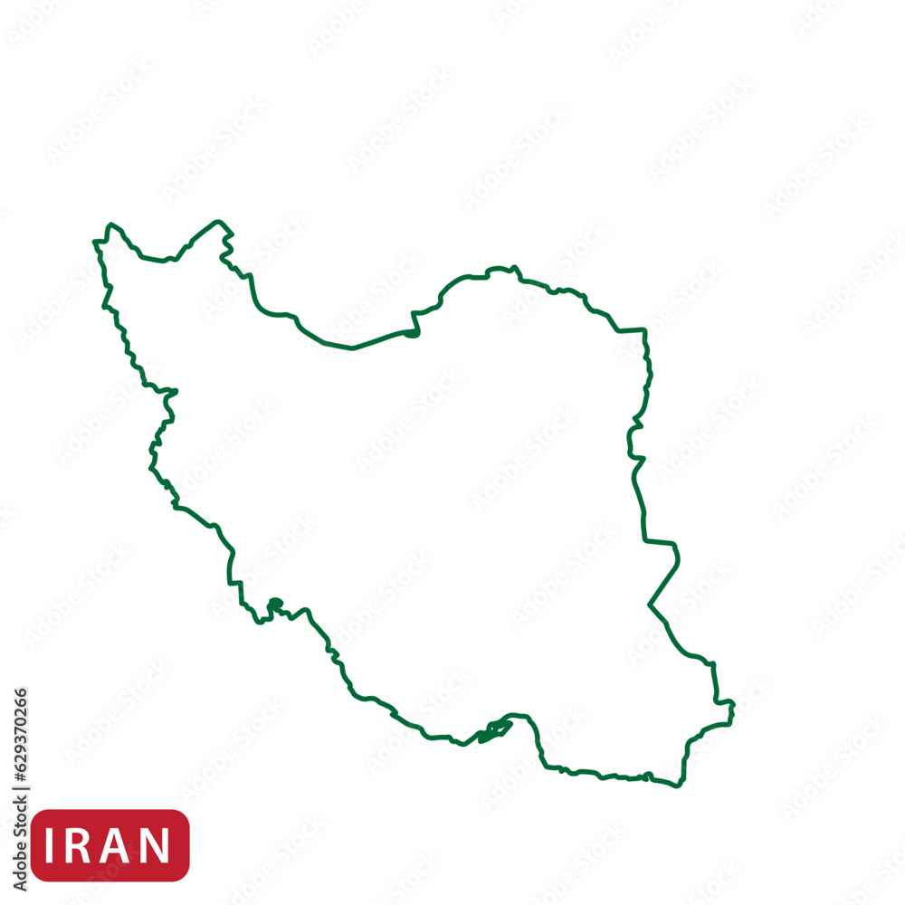 Iran Map country icon vector flat style Iran Map country icon vector flat style