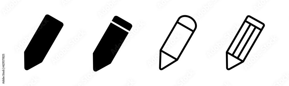Pencil icon set illustration. pen sign and symbol. edit icon vector Pencil icon set illustration. pen sign and symbol. edit icon vector
