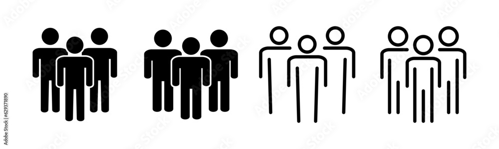 People icon set illustration. person sign and symbol. User Icon vector People icon set illustration. person sign and symbol. User Icon vector