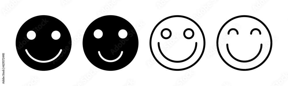 smile icon set illustration. smile emoticon icon. feedback sign and symbol smile icon set illustration. smile emoticon icon. feedback sign and symbol