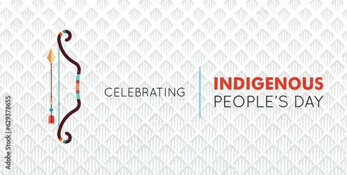 indigenous peoples day, International Day of the World's Indigenous People, vector illustration