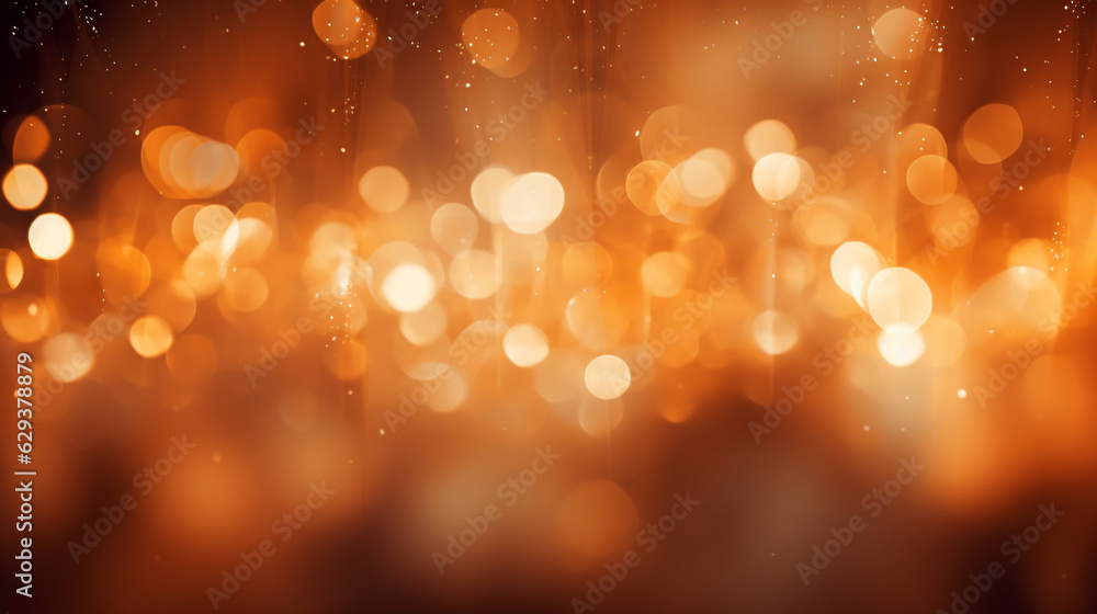 blurred bokeh-style lights in the evening
