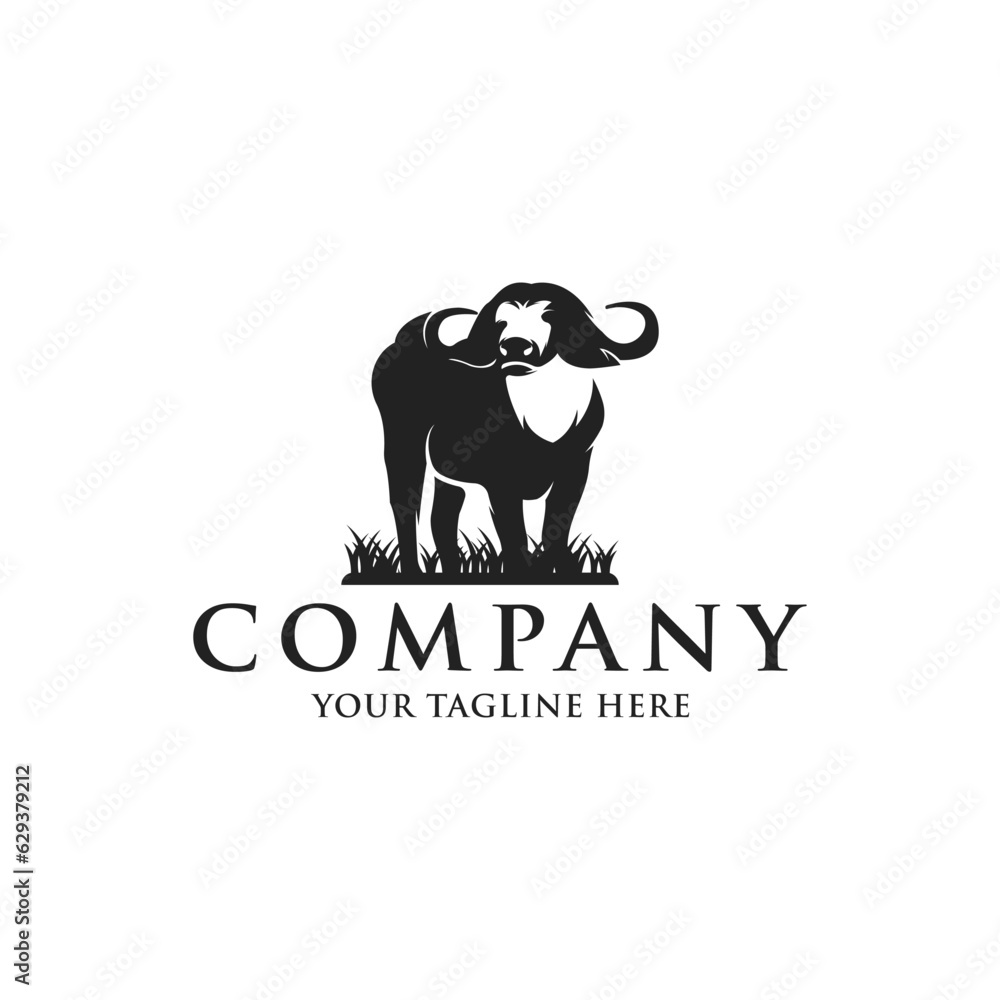 Buffalo logo design vector