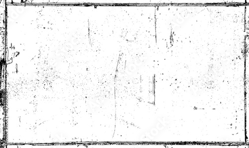 Grunge black texture. Dark grainy texture on white background. Dust overlay textured. Grain noise particles. Rusted white effect. Design elements. Vector illustration, EPS 10.