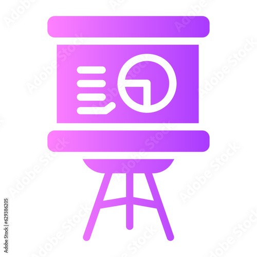 Presentation Gradient icon