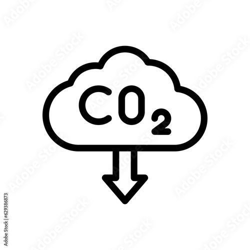 co2 line icon