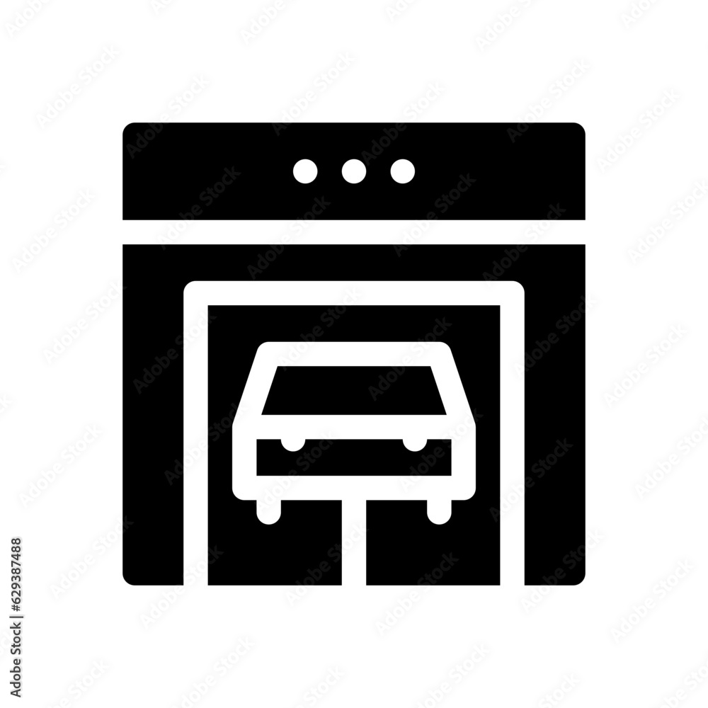 car service glyph icon car service glyph icon