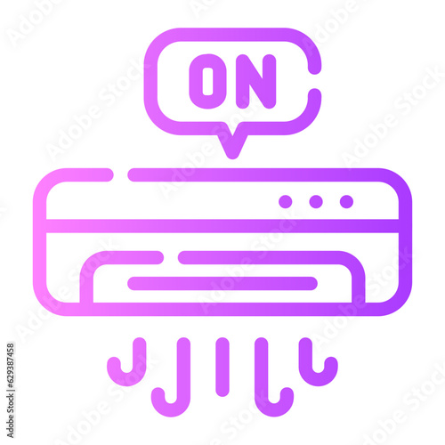 ac Line Gradient Icon