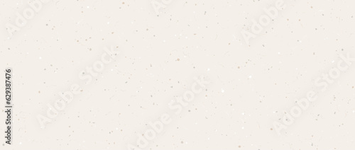 Light beige seamless grain paper texture. Vintage ecru background with dots, speckles, specks, flecks, particles. Craft repeating wallpaper. Natural cream grunge surface background. Vector backdrop
