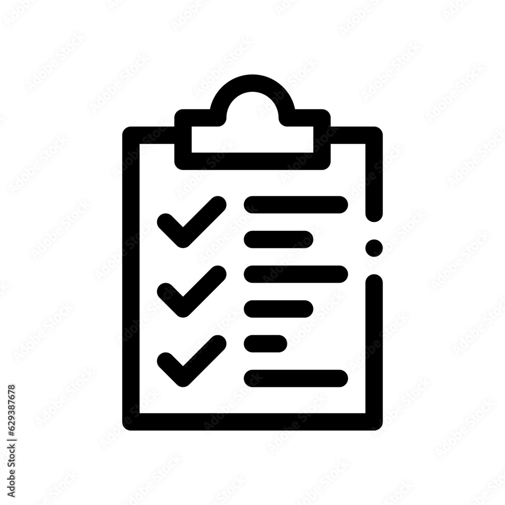 checklist line icon checklist line icon