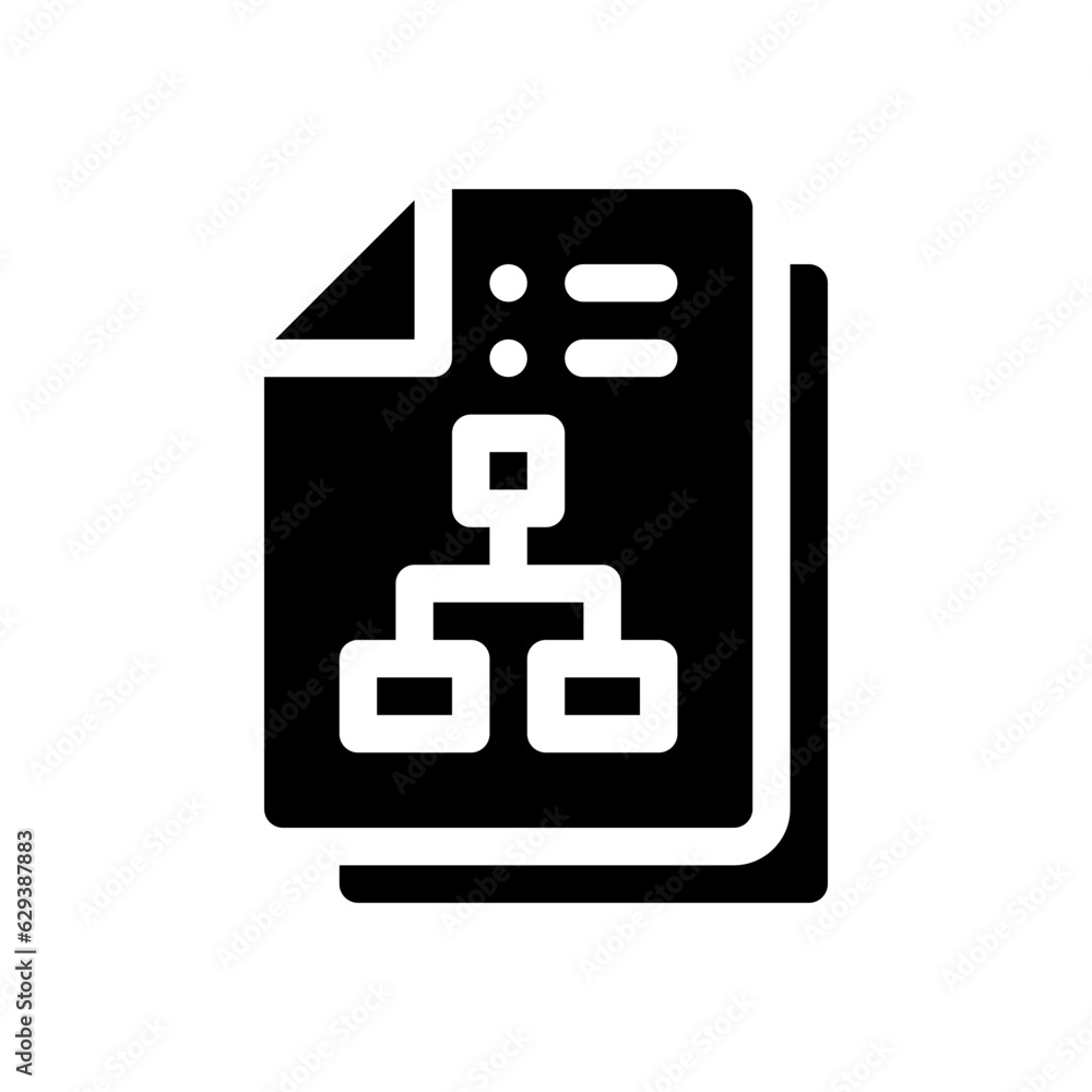 planning glyph icon