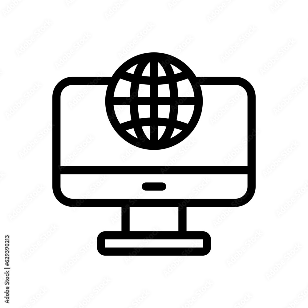 global network line icon global network line icon