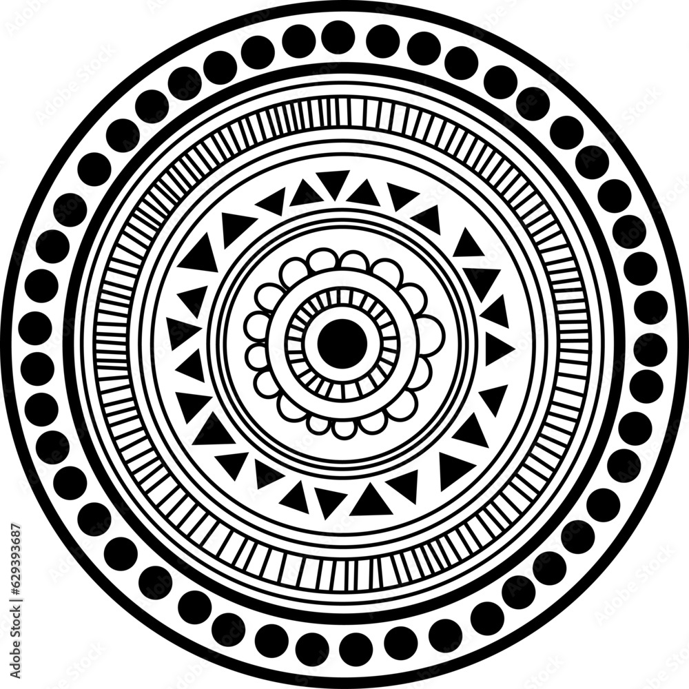 Filipino tribal style mandala design Filipino tribal style mandala design