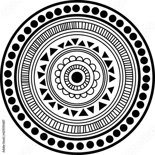 Filipino tribal style mandala design