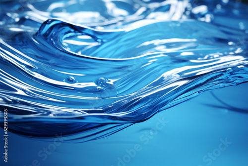 Liquid with blue foam