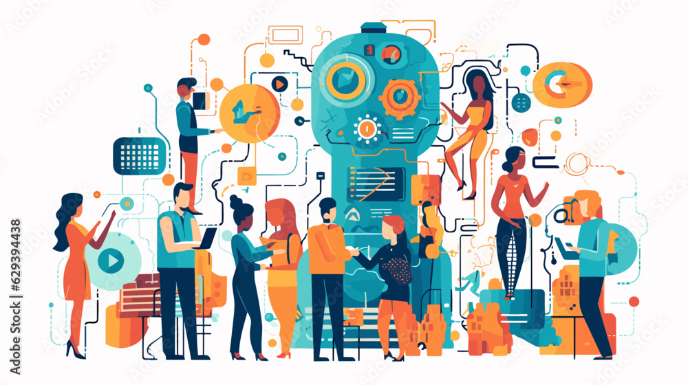 Concept vector illustration of LLM (Large Language Models). Stock ...