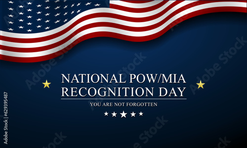 National POW MIA Recognition Day September 15 Background Vector Illustration photo
