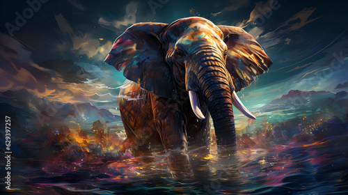 elephant in the wild © QuanSheng