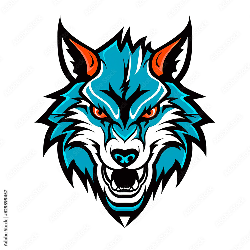 Obraz premium Diseño de lobo para camisetas en png