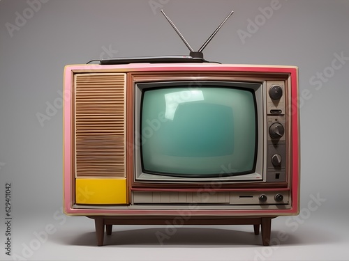 Colored old tv